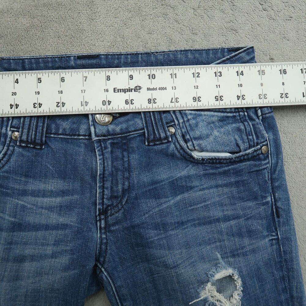 VIGOSS Studio Jeans Women's 3/4 Low-Rise Thompson Skinny 29" Inseam Distressed - Picture 3 of 16
